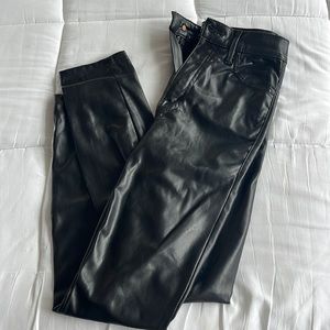 Mother faux leather jeans